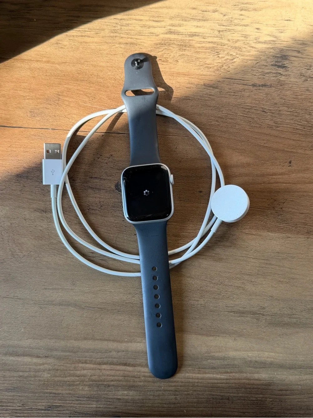 Apple Watch in Black with Silicone Sport Band